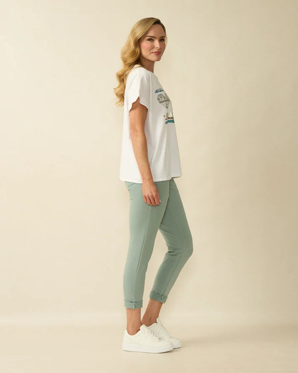 DECK Heart Print T-Shirt