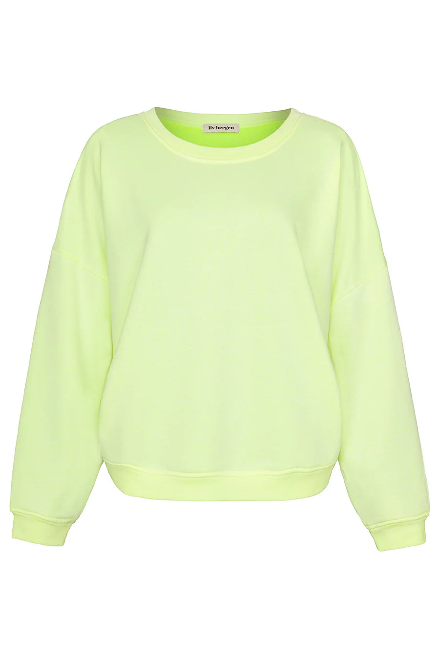 liv bergen Sweater come in neon yellow