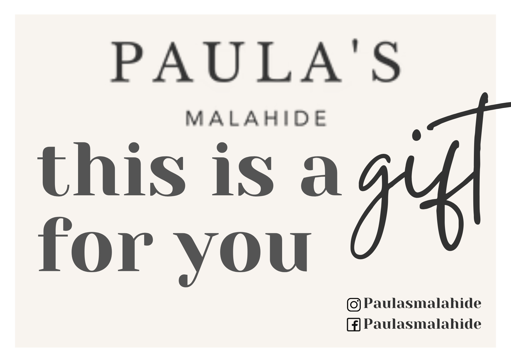 E-GIFT VOUCHER