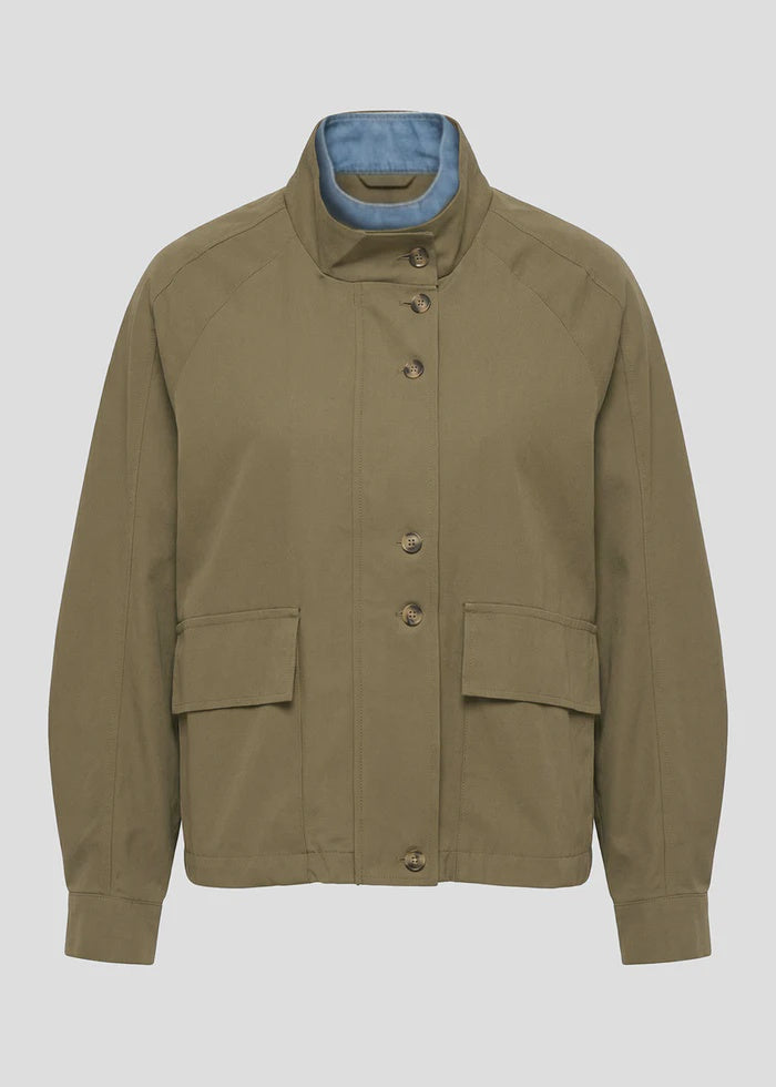 humility Two-texture khaki jacket