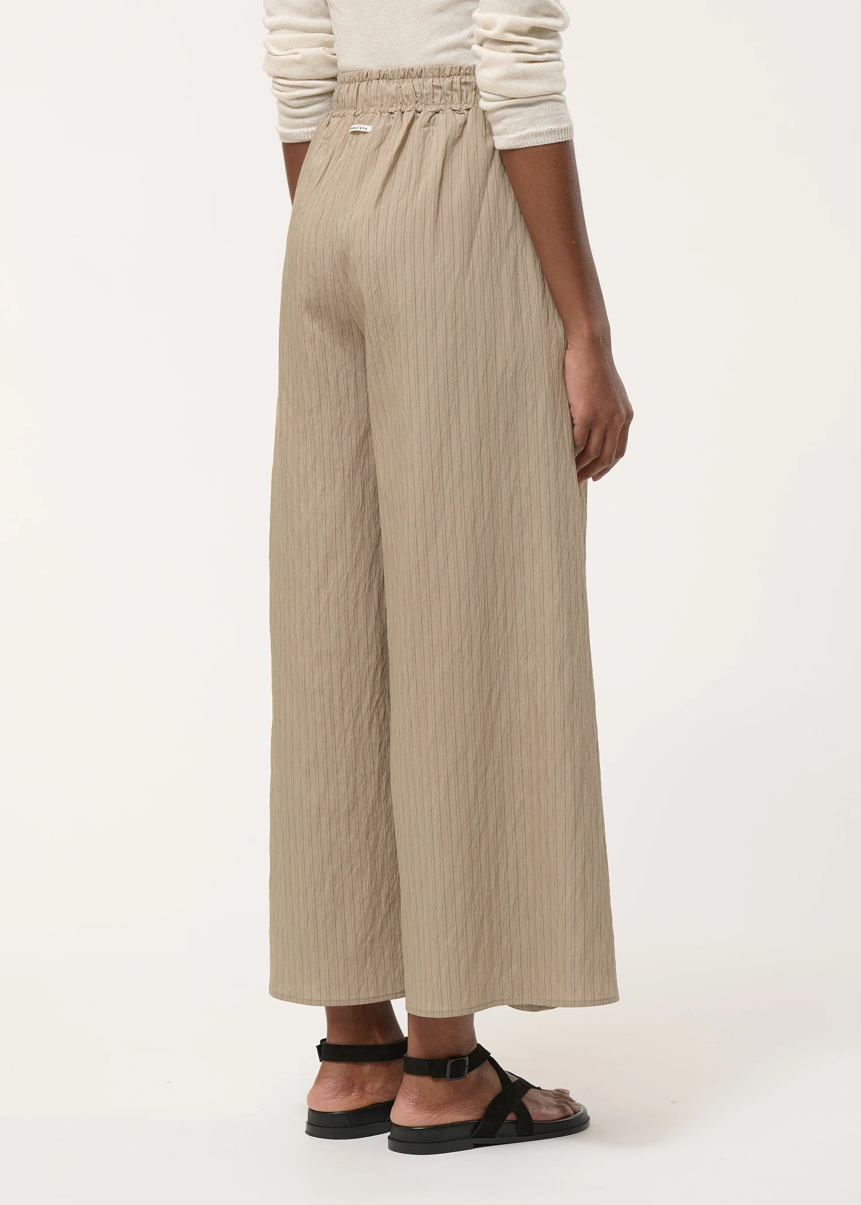 humility Taupe striped 7/8 pants