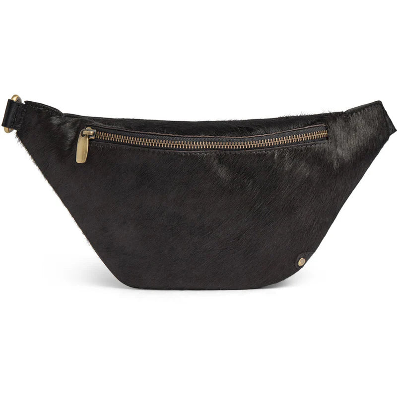 DEPECHE Hair-on leather bumbag