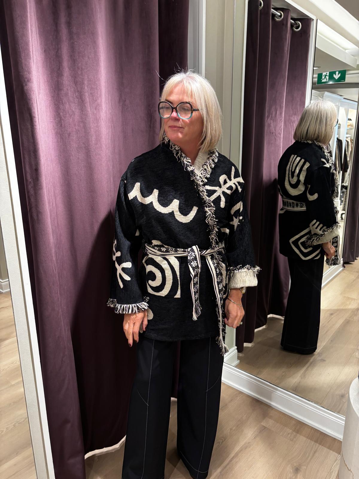 NEMA kimono jacket Black