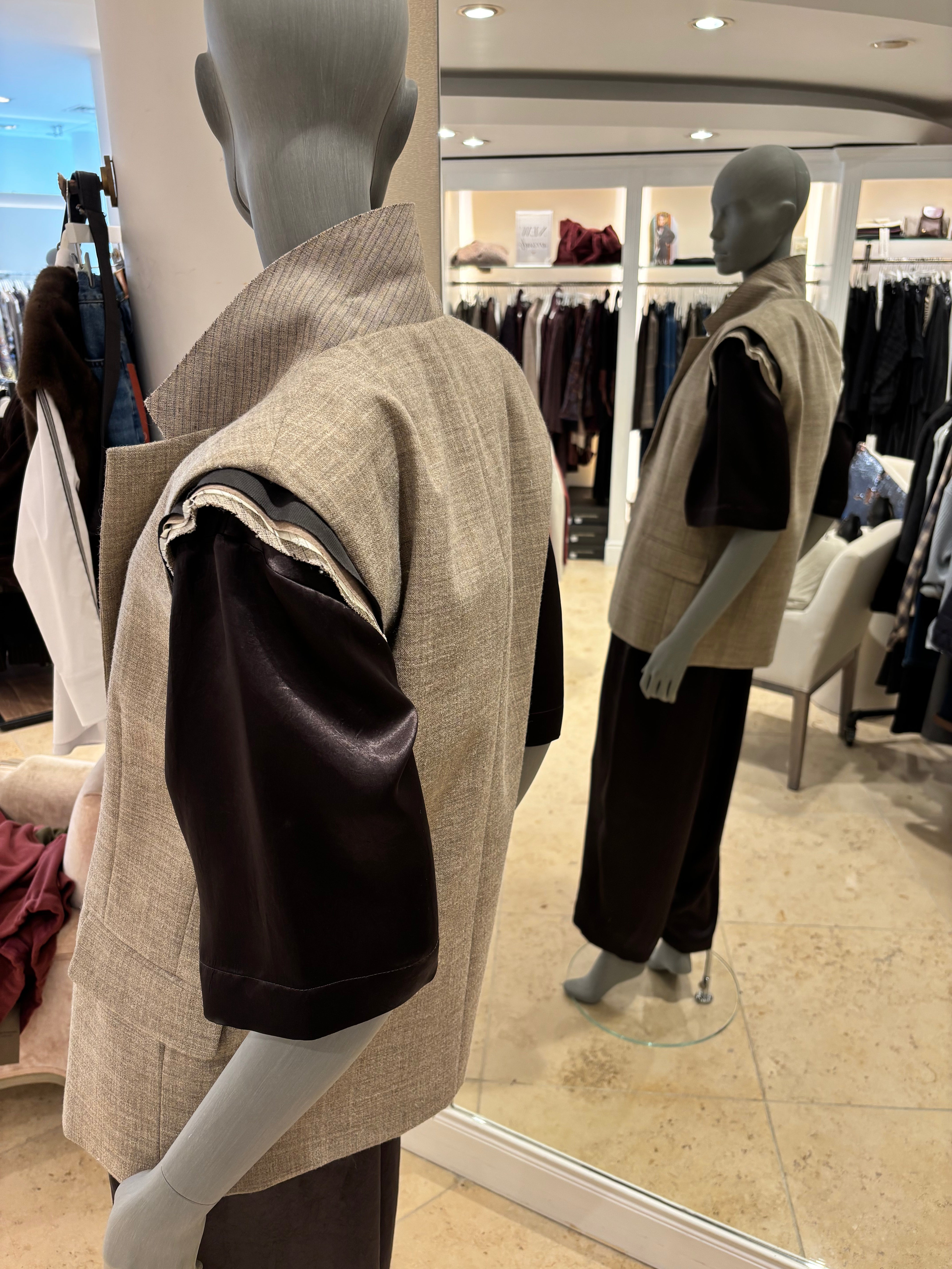 ALYSI SINGLE-BREASTED WOOL WAISTCOAT
