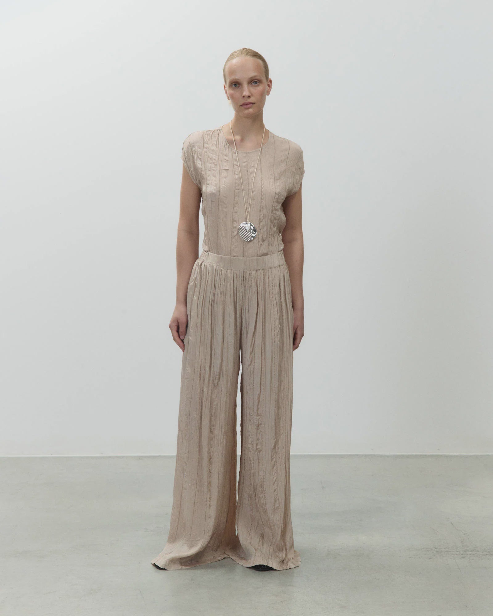 ALYSI WIDE WRINKLE PANTS