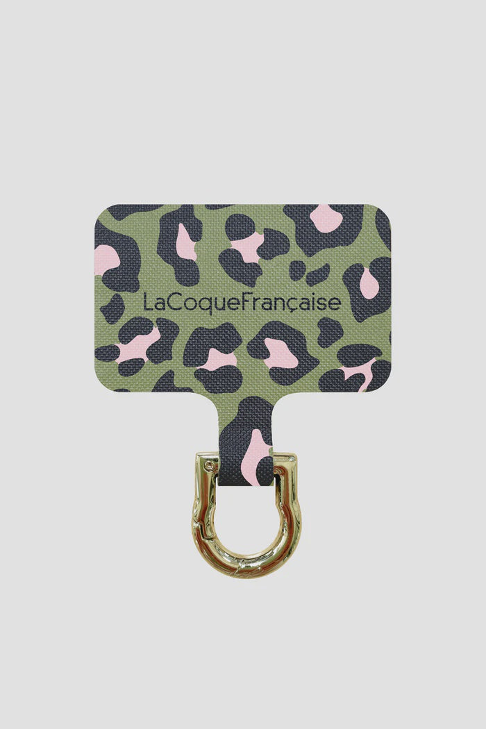 La Coque Francaise Custom Leopard Khaki and Pink Adapter