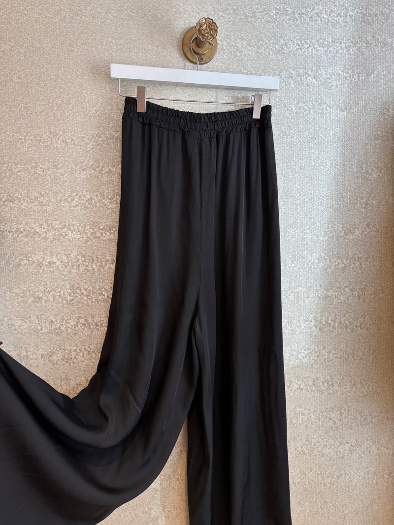 Sanctamuerte Palazzo Trousers Black