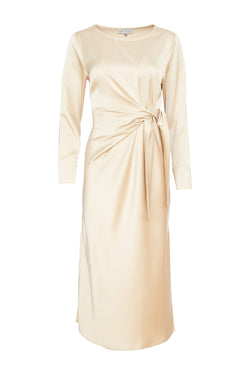 Kate Cooper Satin Dress with Wrap @ Side