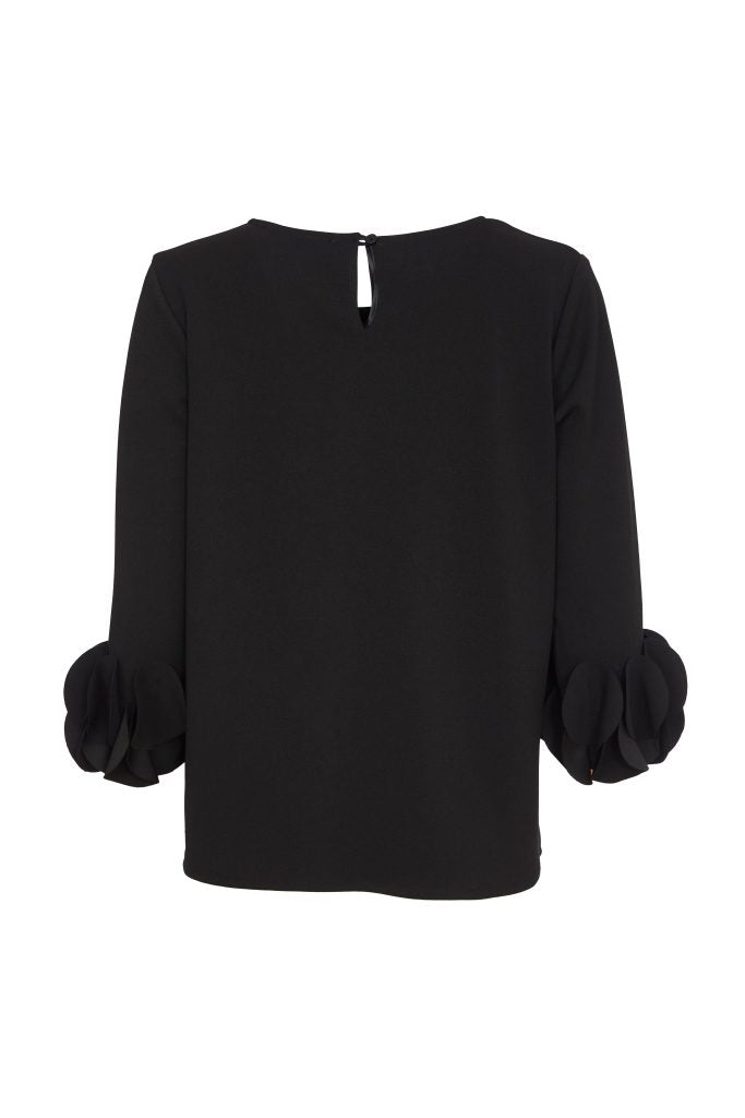 Kate Cooper Top with Ruffle @ Sleeve Cuff