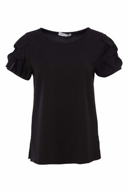 Kate Cooper Top with ruffle trim sleeve