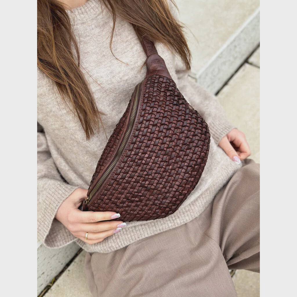 DEPECHE bumbag decorated with weaving