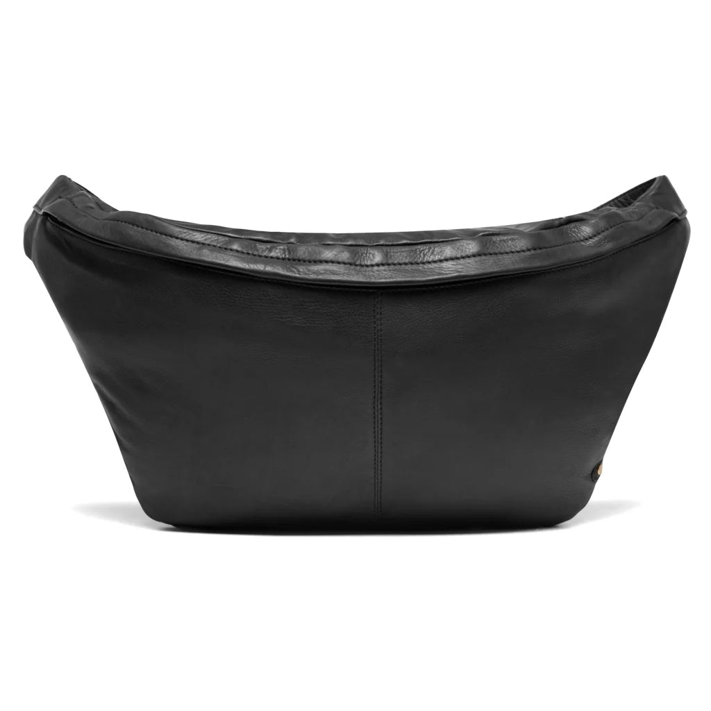DEPECHE Leather bumbag with covered front zipper