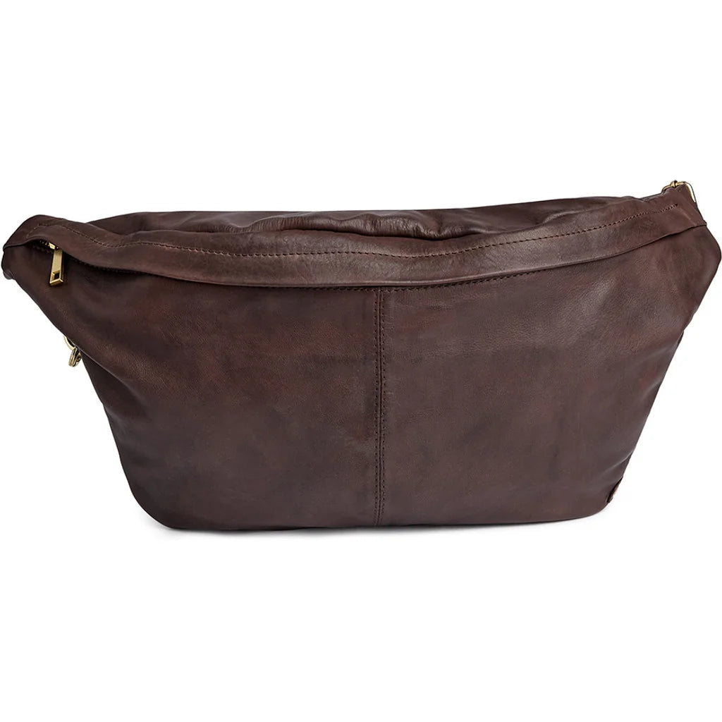 DEPECHE Leather bumbag with covered front zipper