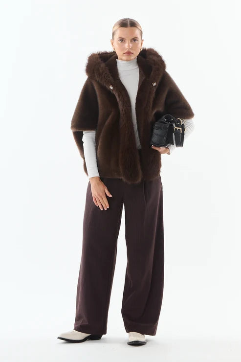 Giovanni Paris MARLYN - Faux fur cape