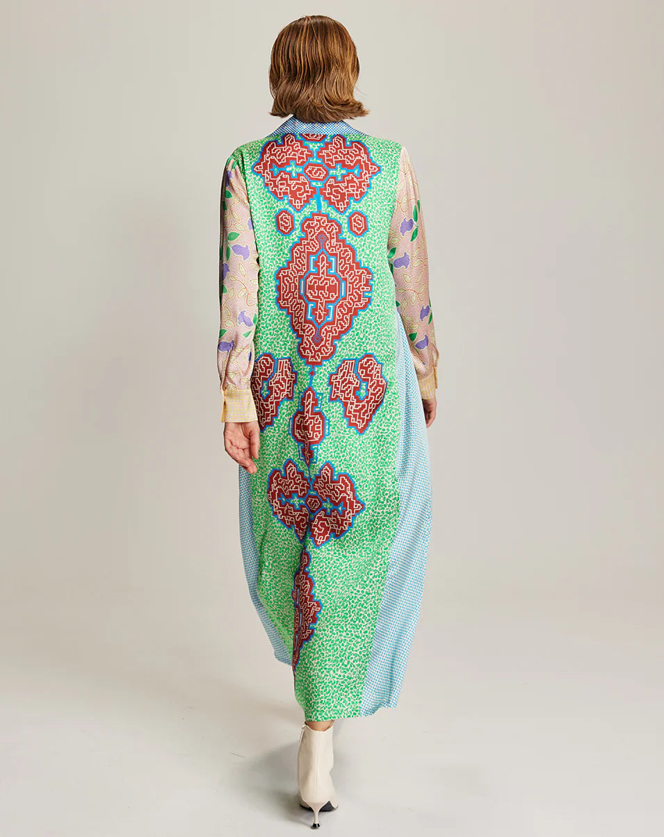 Me369 Kennedy Placket Maxi Dress