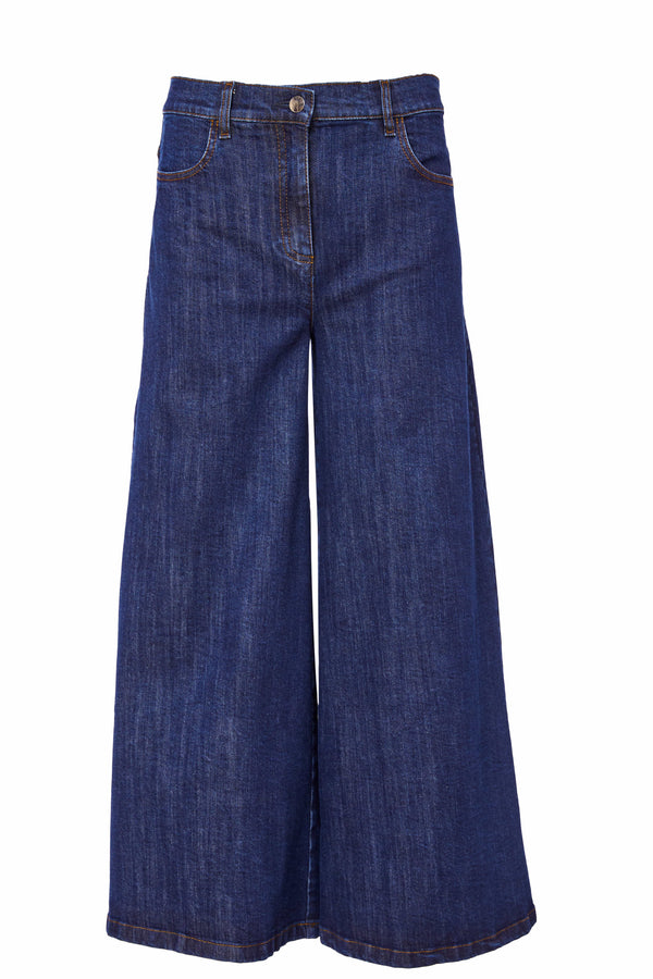 NAYA Flared denim crop trouser