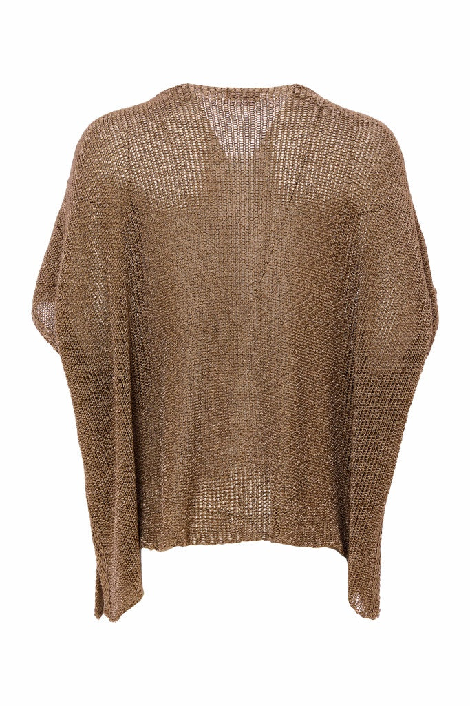 Naya Square oversize v neck knit with layed on sections