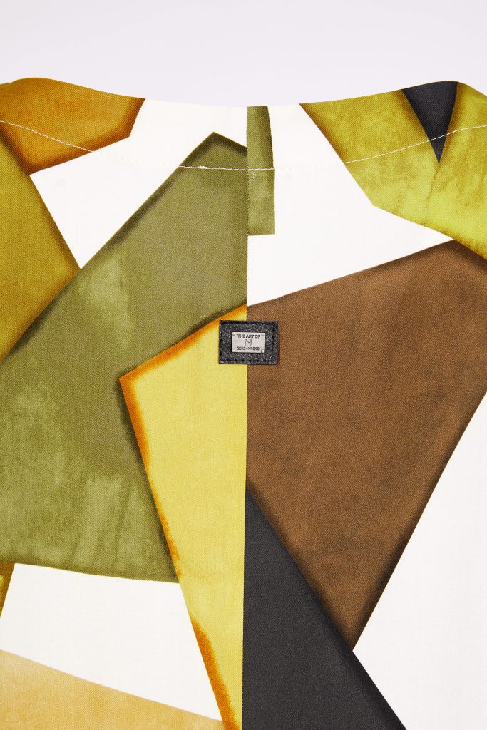 NAYA Multi Colour Graphic Print Vee Neck Dress