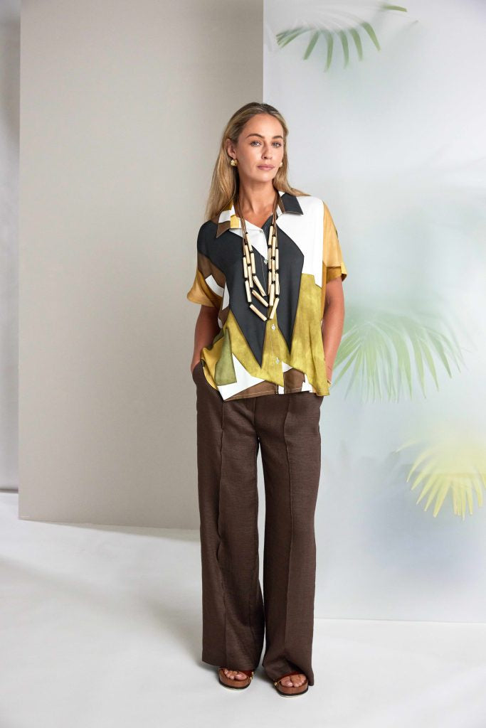 NAYA Multi Colour Graphic Print Top