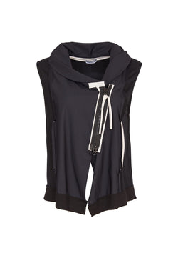 NAYA Sleevless Mix Waistcoat/Zip