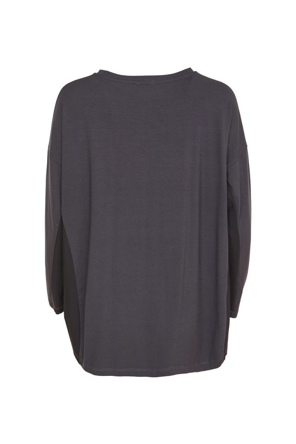 NAYA Round neck top/contrast panels