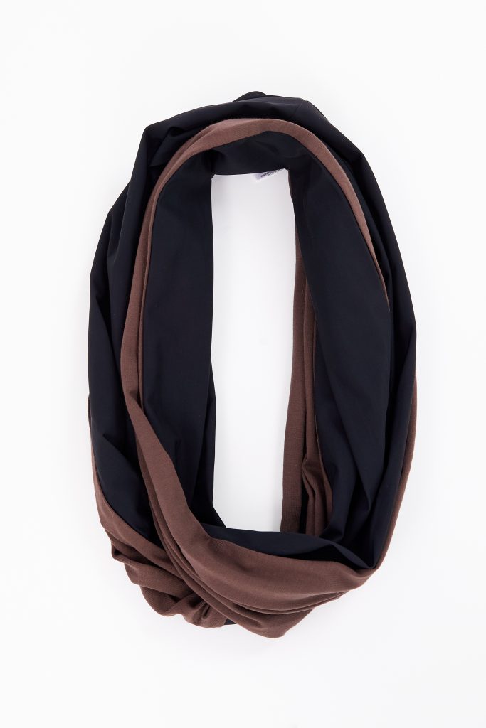 NAYA Two tone soft jersey neck scarf