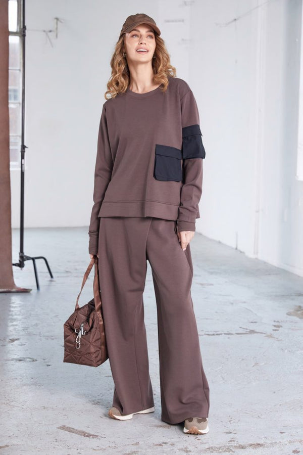 NAYA Sweatshirt with contrast pocket  details