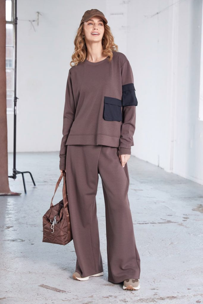NAYA Sweatshirt with contrast pocket  details