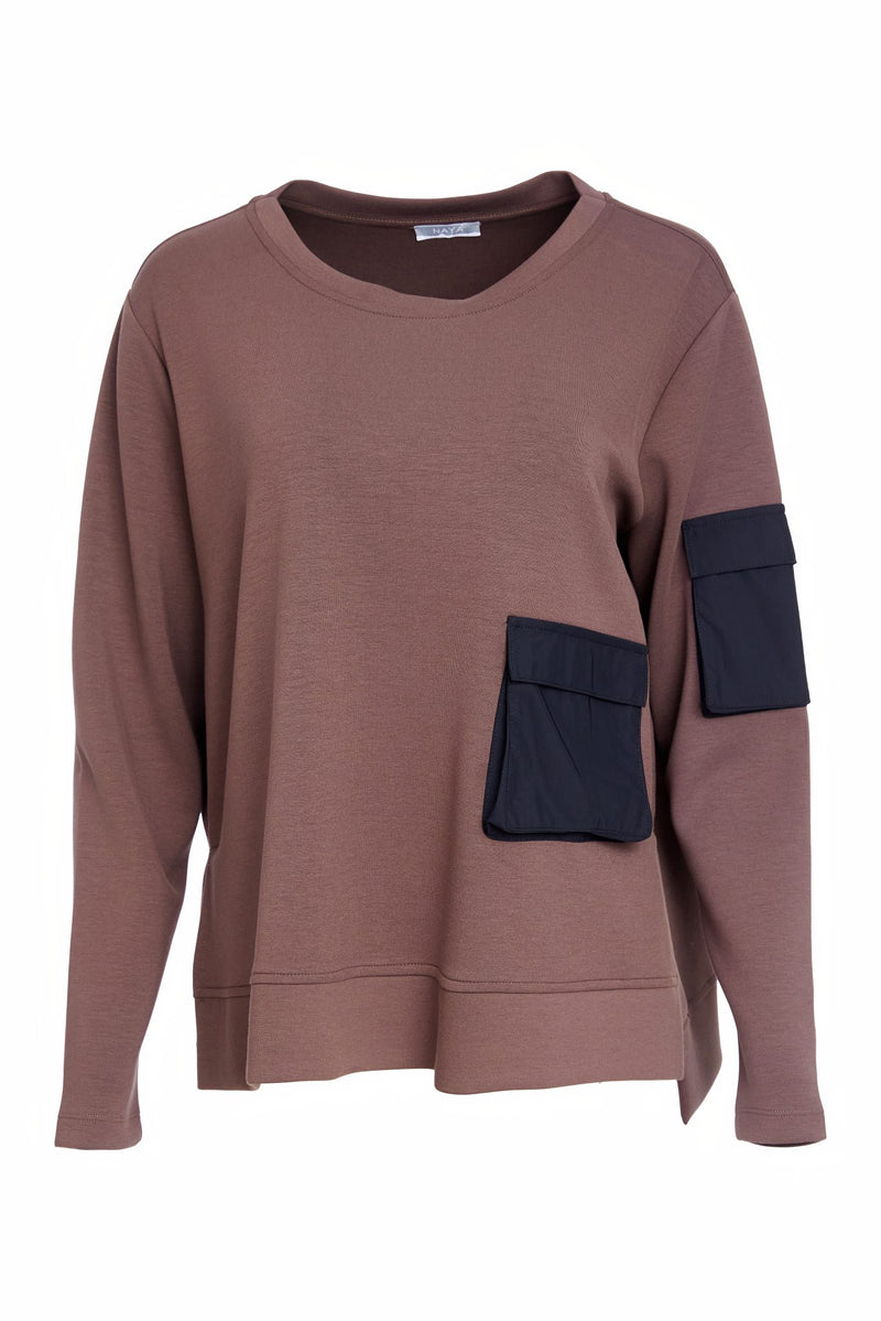 NAYA Sweatshirt with contrast pocket  details
