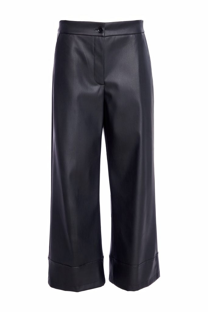 NAYA Wide leg leatherette trouser