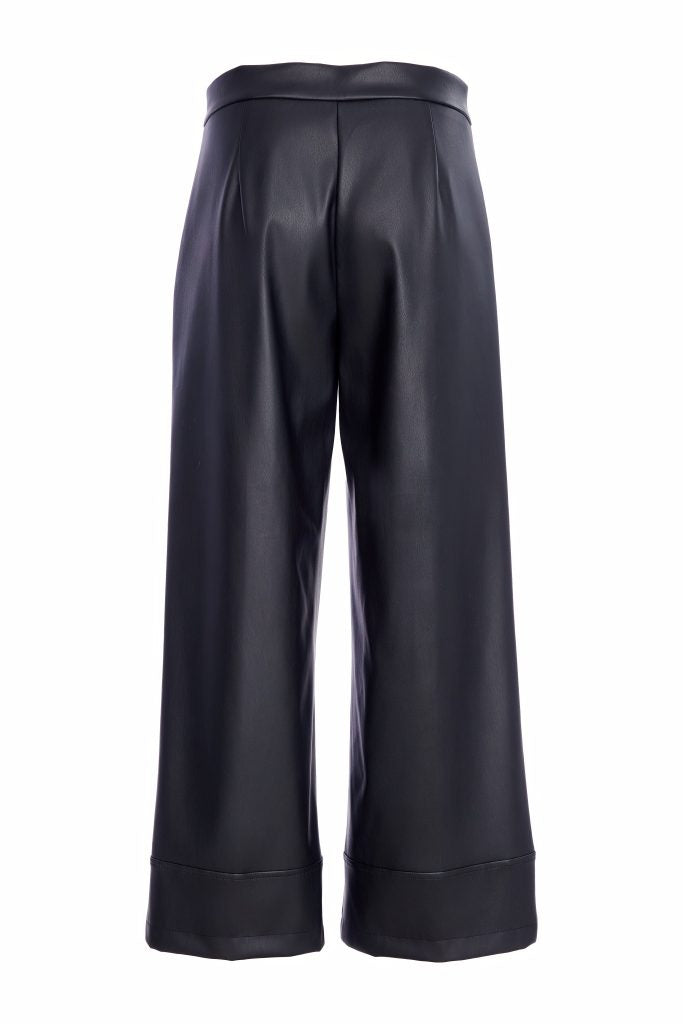 NAYA Wide leg leatherette trouser