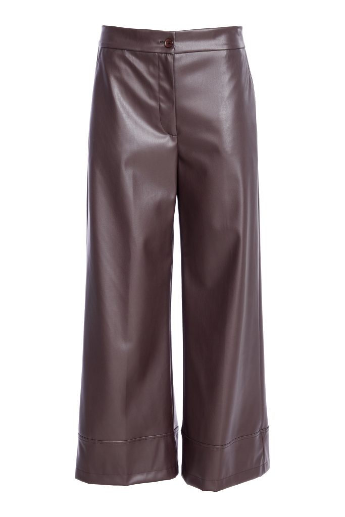 NAYA Wide leg leatherette trouser