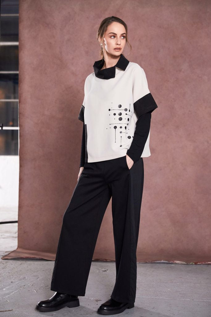 NAYA Soft pull up shaped trouser with side pocket
