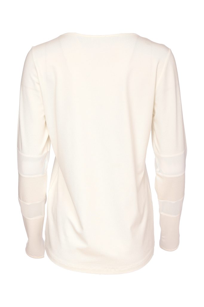 NAYA Jersey Top With Mesh Insets At Sleeve