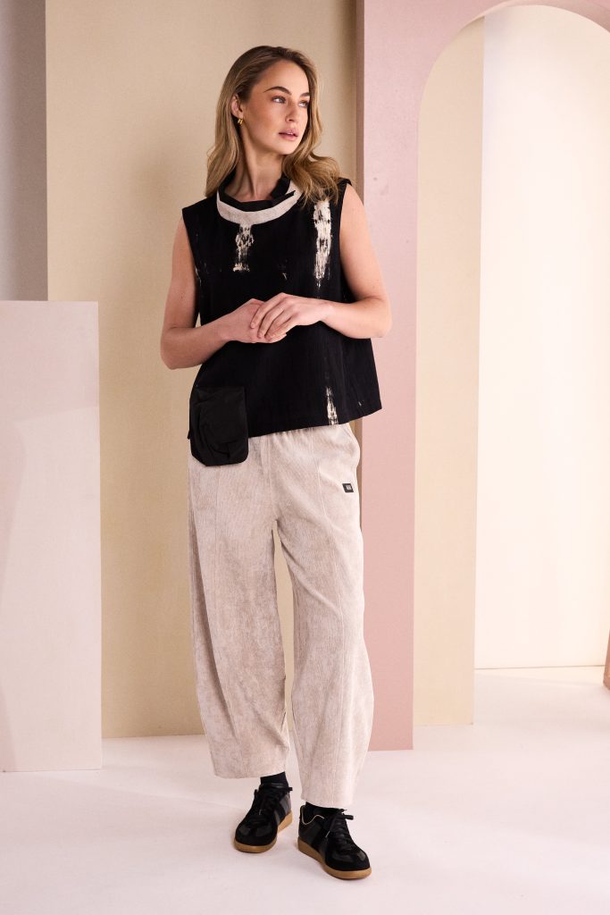 NAYA Balloon Shaped Cord Pull Up Trouser