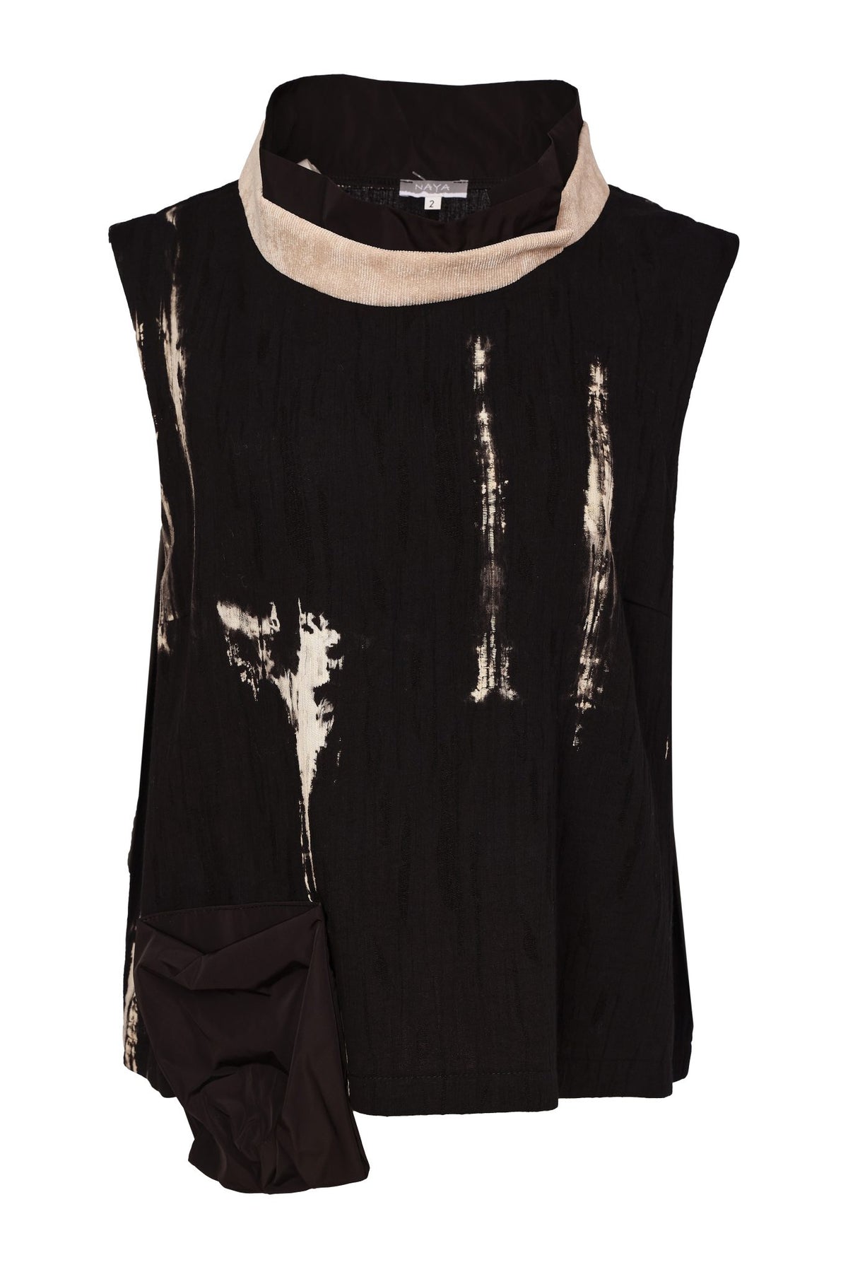 NAYA Sleeveless Placement Print Top