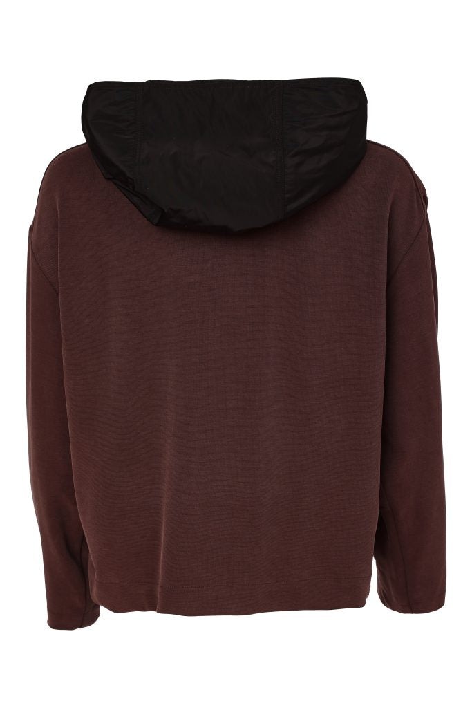 NAYA Hooded Jacket With Zip Front And Contrast Patch Pocket