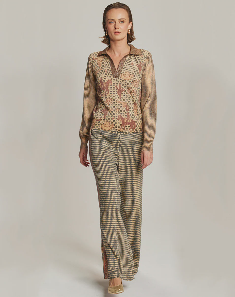 Me369 Michelle Wide Leg Knit Pants