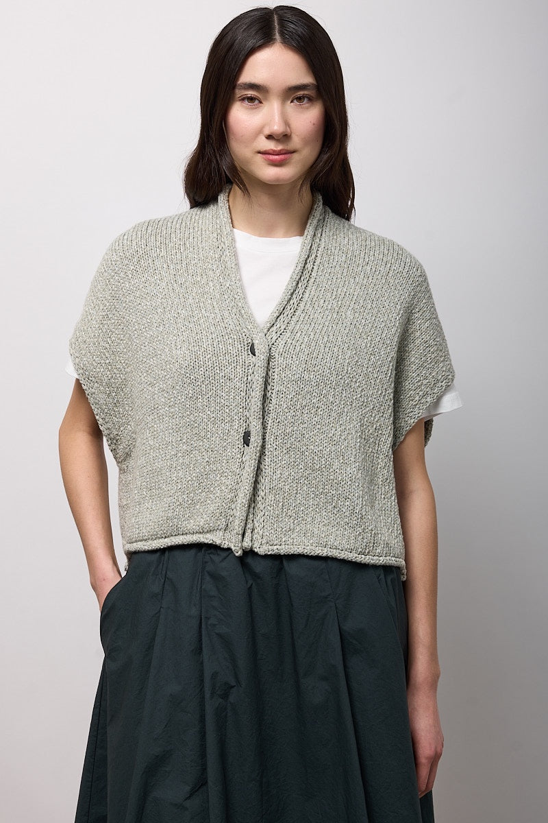 Neirami Two Button Poncho