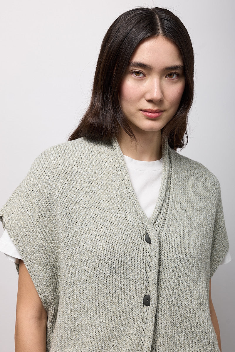 Neirami Two Button Poncho