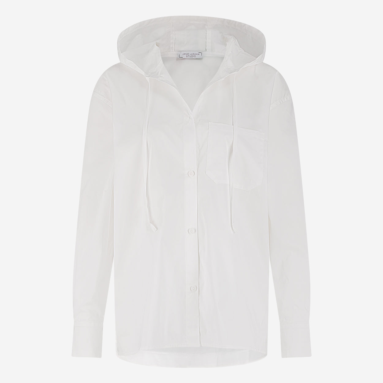 Jane Lushka Stasi Poplin Hooded Blouse