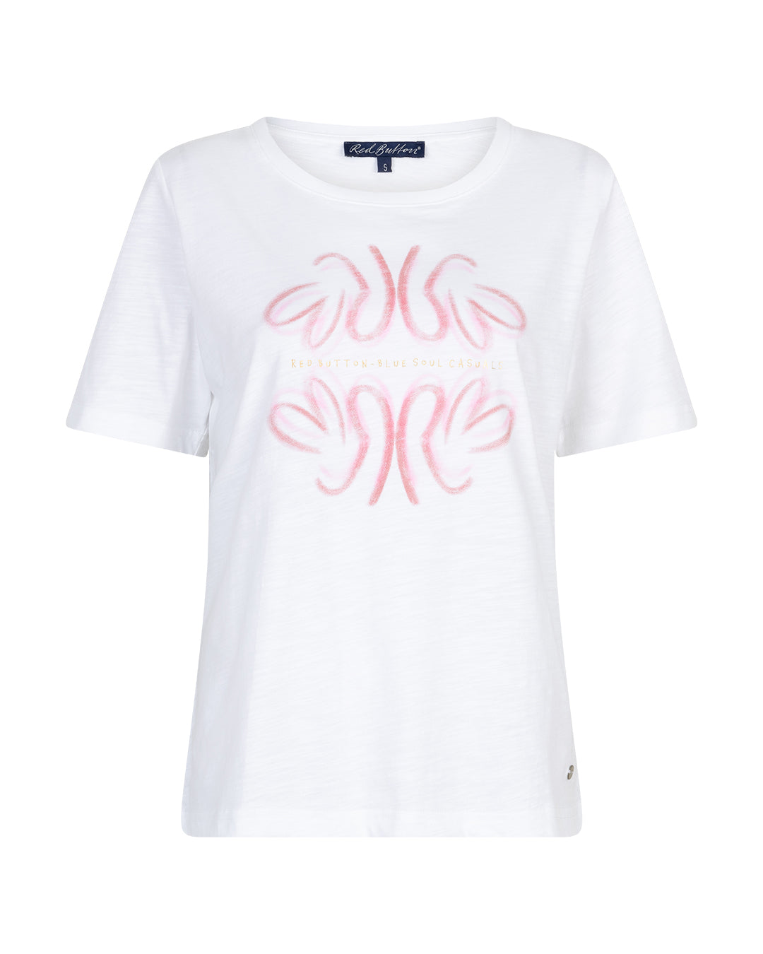 Red Button Tee Temmy Butterfly