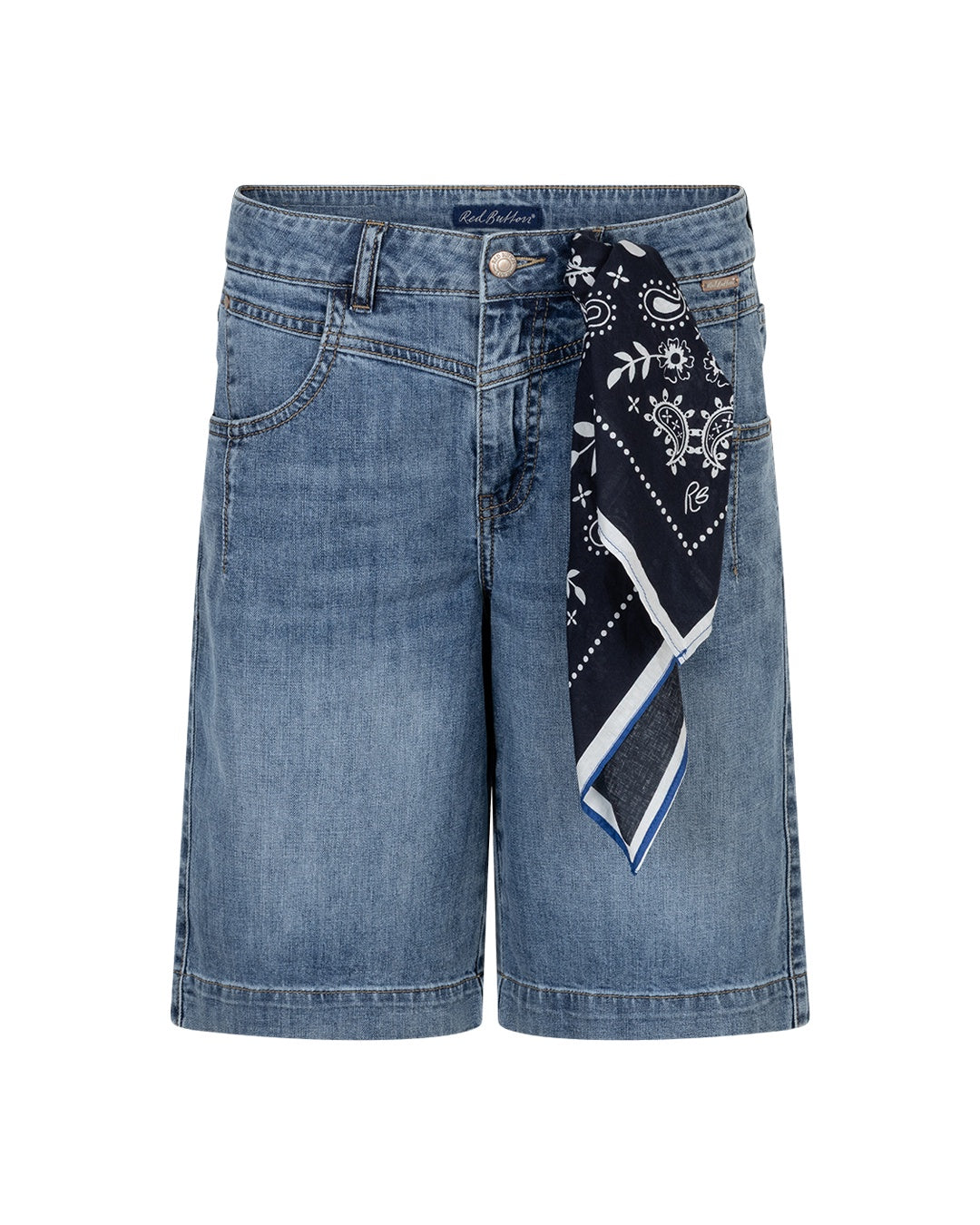 Red Button Kate Bermuda & Scarf