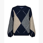Red Button Argyle sweater