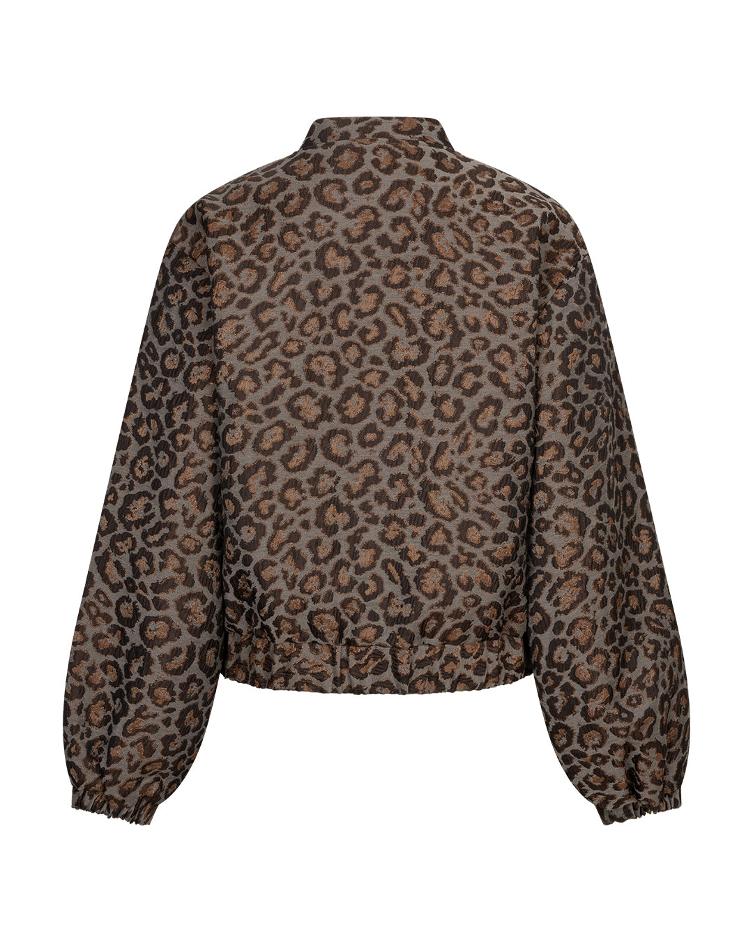 Red Button Bomber jacquard lurex grey brown
