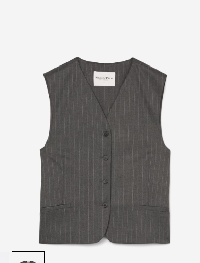 Marc O'Polo REGULAR SUIT VEST WITH PINSTRIPES