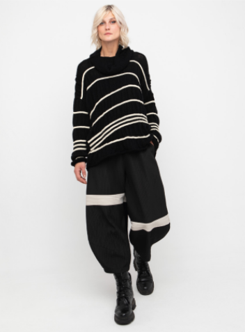 OZAI N KU BALLOON STRIPE TROUSERS