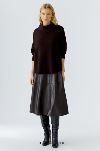 OUI A-line skirt - dark brown