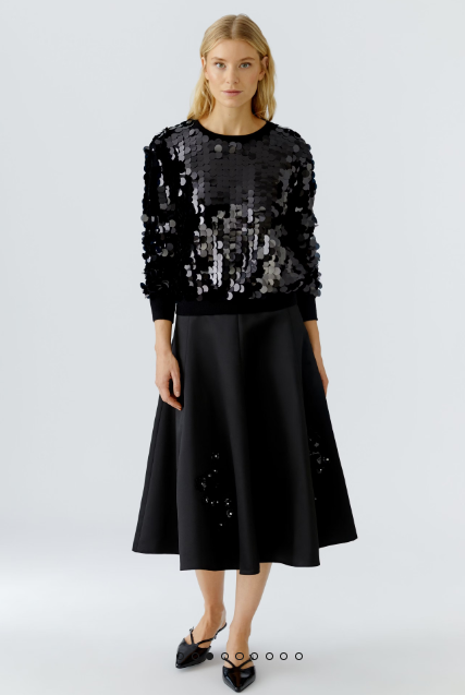 OUI Fine knit doubled with fine net
