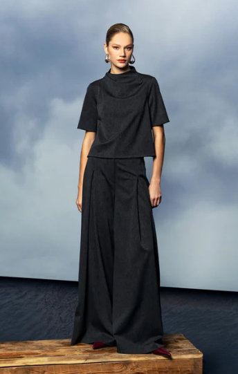 KAMEYA WIDE LEG LONG PANTS